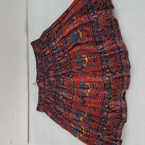 Raga Ethnic Elephant Colorful Skirt Size XS